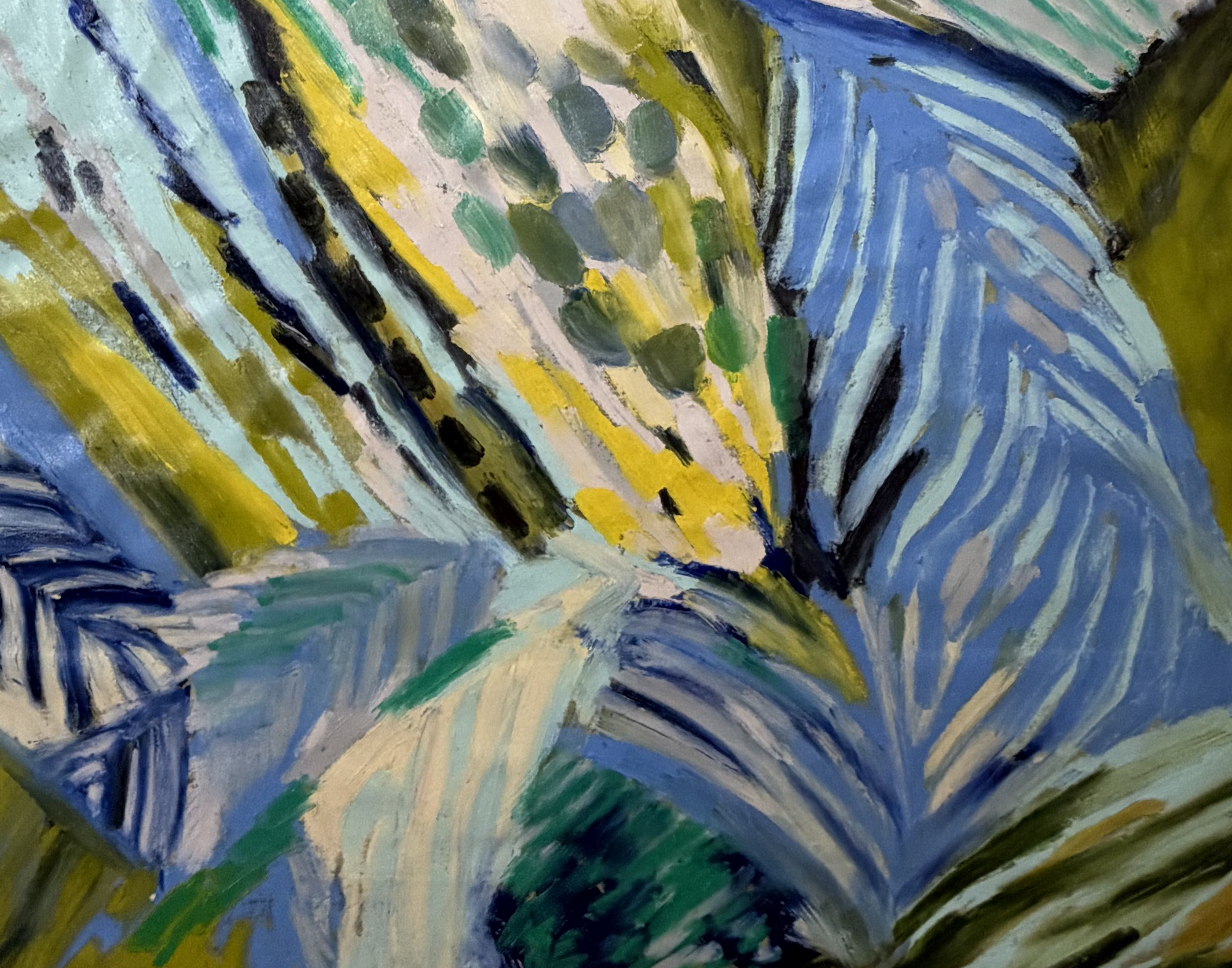 Ferns, Oil on canvas